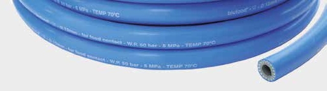 TUB MANEGA BLUFOOD DN 12 50B 70º TIPUS PROQUIMIA